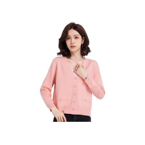 MJ Осенний Длинный Длинный Рукав Одиночный Вязаный Женский