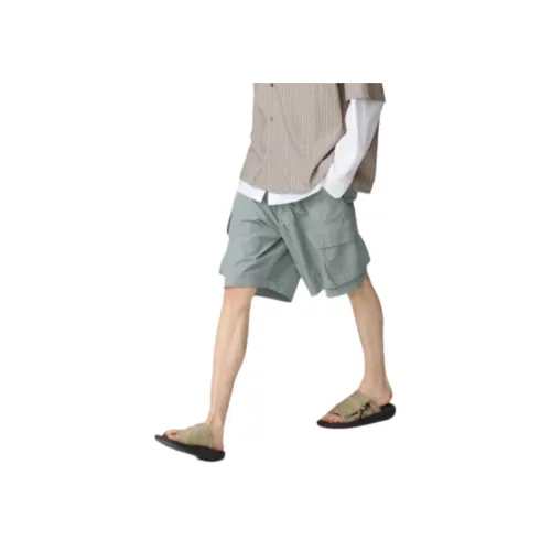 UNIQLO x Clare Waight Keller C Collection SS25 Карго Шорты Мужские Зеленые