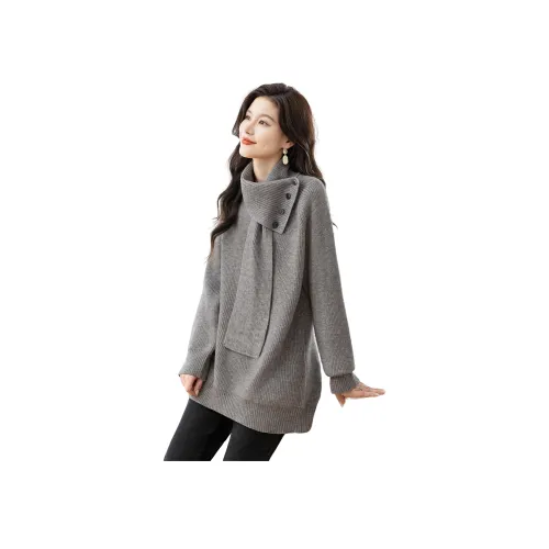 Cypress House Светло-серые Женские Свитера