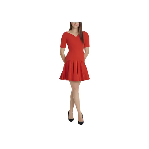 Paule Ka Red Женские Короткие Платья с Рукавами