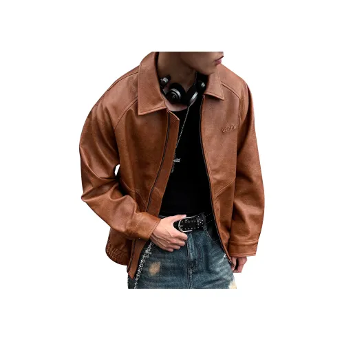 KUXIANSEN Кожа Куртка Унисекс