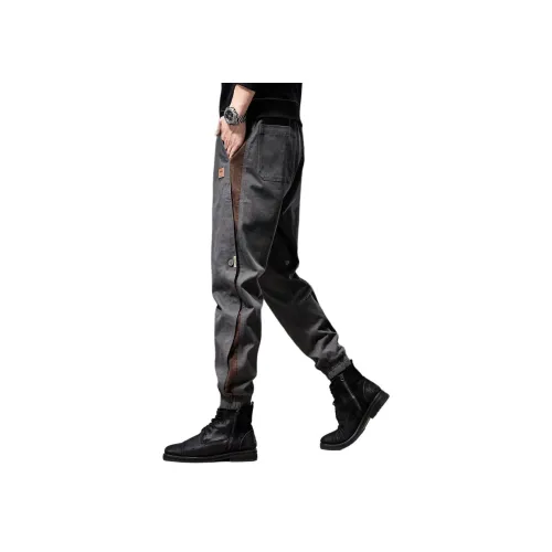 VUAS Осенние Повседневные Брюки Унисекс Базовый COLORS Черный Серый Белый ETC