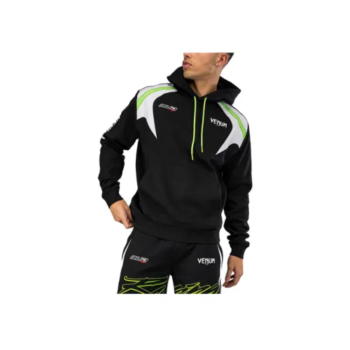 VENUM x BUD RACING SS25 Толстовка Мужской Черный Белый Лайм Зеленый