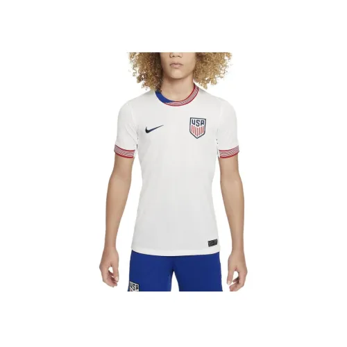nike USA Soccer Team Olympic Series Т-рубашка USMNT 2024 Stadium Дом Белый Подростки