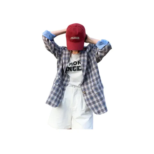 NANING9 Бизнес-костюм женский темно-синий