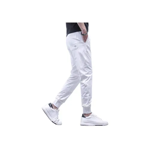 CHAORENBANG Белый [Тонкий] Мужские Повседневные Штаны