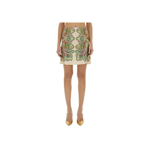 ETRO Многоцветные Женские Повседневные Короткие Юбки