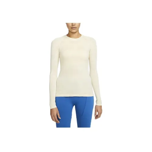 Nike x MMW Рукав реглан T-рубашка Женская Желтая