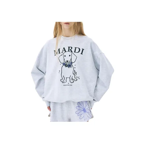 MARDI MERCREDI Wreath Puppy Heather Purple Women's Sweatshirts MARDI MERCREDI Wreath Puppy Вереск Фиолетовый Женские Свитшоты