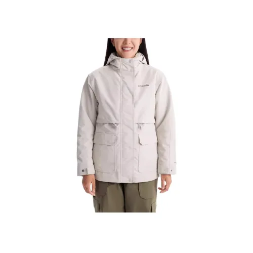 Columbia совместный бренд Casual Outdoor Поход Водонепроницаемый Ветрозащитный Легкий Ветровка Женская Белая