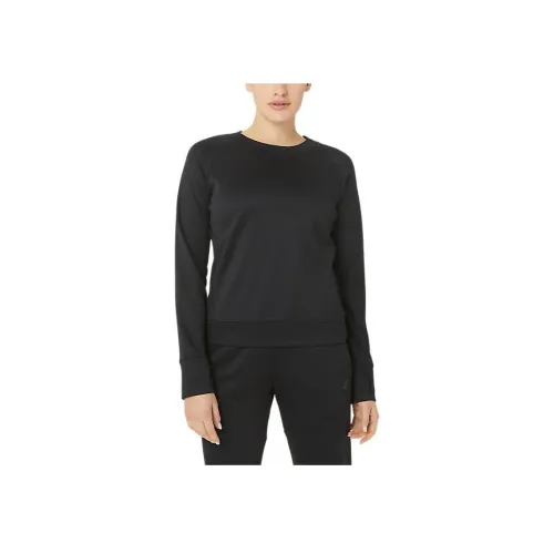 ASICS С флисовой подкладкой Мобильность Черный Женские Свитшоты