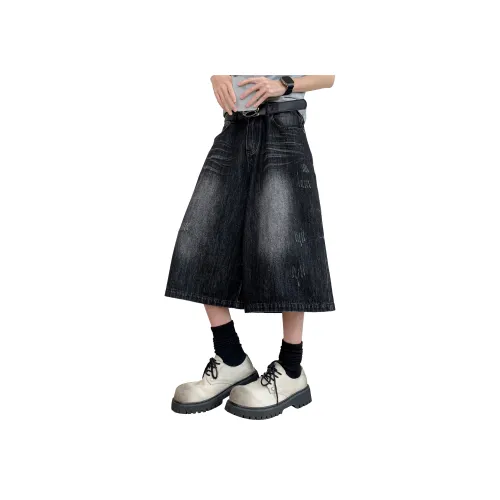 MARK WAFFLE Джинсовые шорты Унисекс