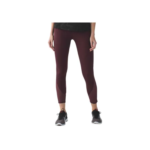 lululemon Все Meshed Up Спортивные брюки Женские Красно-коричневый