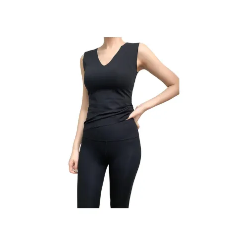 Roselingling Майка Женская Элегантная Черная