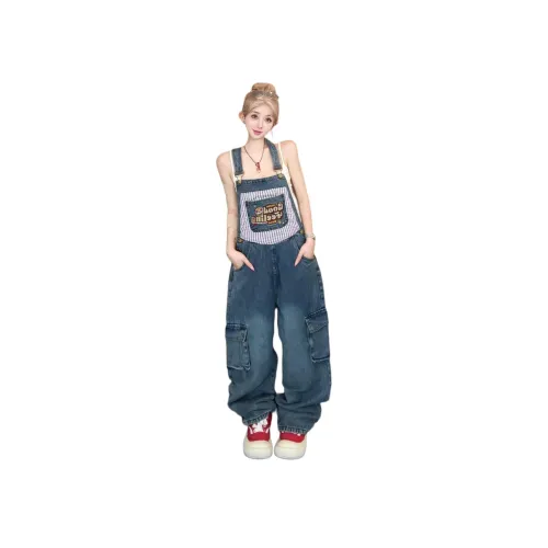 ZXBY Blue Women's Cargo Pants ZXBY Синий Карго Брюки Женские