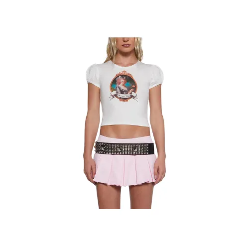 Dolls Kill Белый Женские T-рубашки