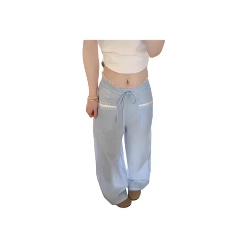 MUCCHIC Небесно-голубой Женские Повседневные Брюки