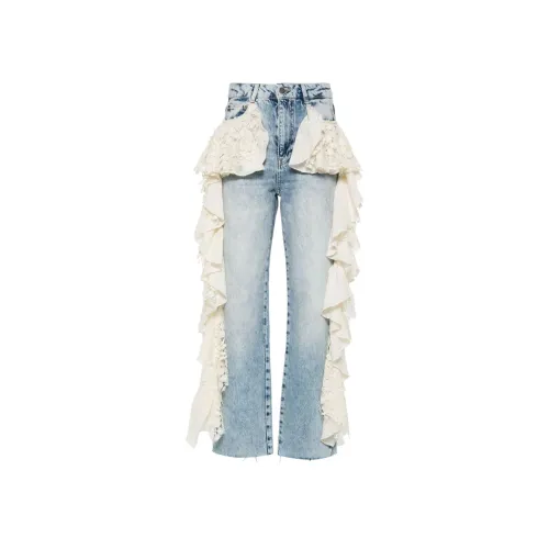 SIEDRES Джинсы Женские Синие Белые