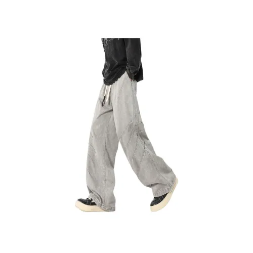 AOPAISHARK Серый Унисекс Повседневные Штаны
