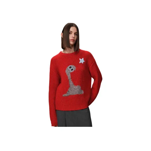 FABRIQUE Китайский Красный Женский Свитер