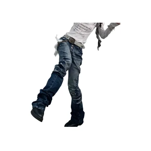 PANDA ADEVIL Синий Унисекс Джинсы