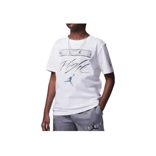 Jordan Flight Белый Kids T-рубашки