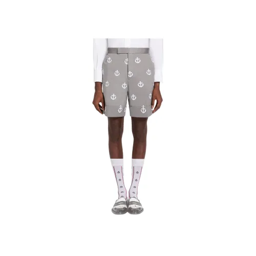 THOM BROWNE Серые Мужские Спортивные Шорты