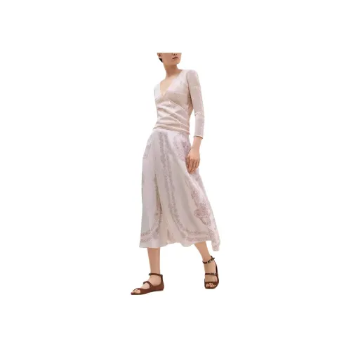 HERMES Повседневная длинная юбка женская розовая