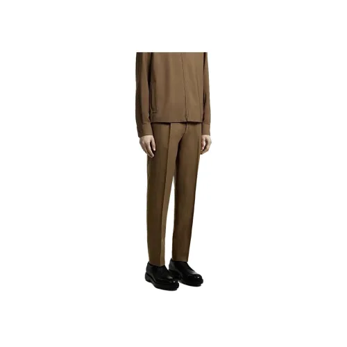 Ermenegildo Zegna CAMEL Мужские Повседневные Брюки