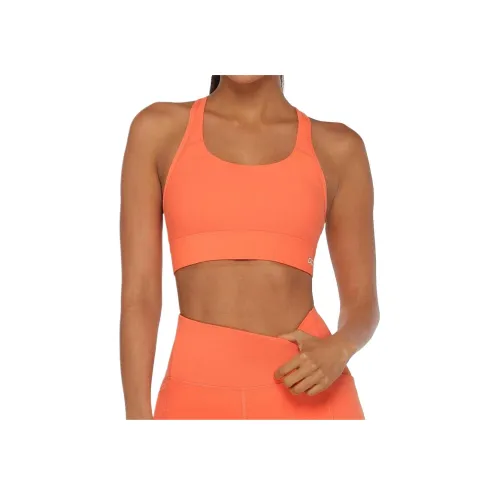 LORNA JANE Алоэ вера Компресс Компактный Спортивный Бюстгальтер Без бретелей Топ Женские Оранжевый