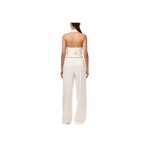 NAKED WARDROBE Белый Женские Костюмные Брюки