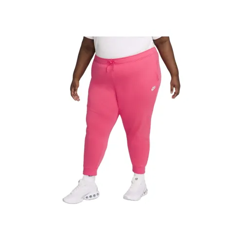 Nike Sportswear Club MID Шов Joggers Вязаные Тренировочные Штаны Женские Астра Розовый