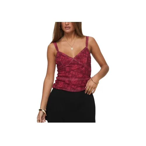 PRINCESS POLLY ATTENTION ON ME Топ Топ на бретелях Женский Красный Красный