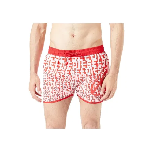 DIESEL Red Мужские Пляжные Шорты