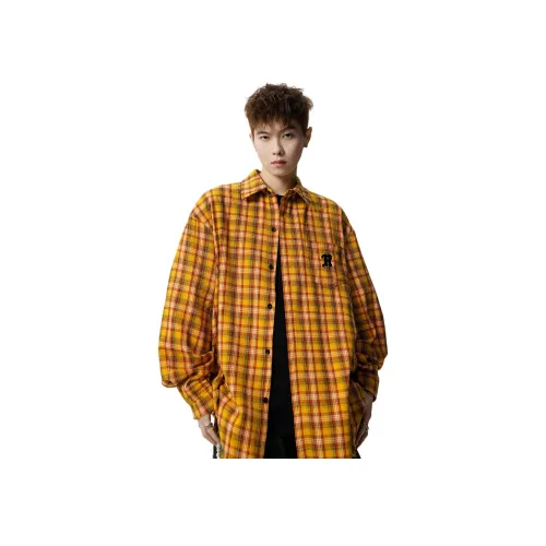 A/2/8/T Желтая унисекс рубашка