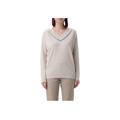 BRUNELLO CUCINELLI Свитер Женский Светлый Умбра