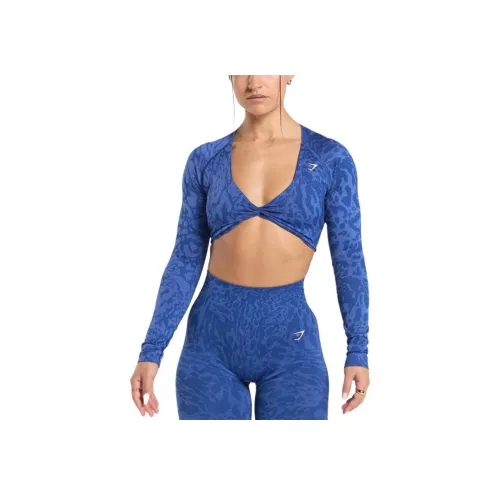 GYMSHARK Волнистый синий/Ирис синий Женская спортивная одежда