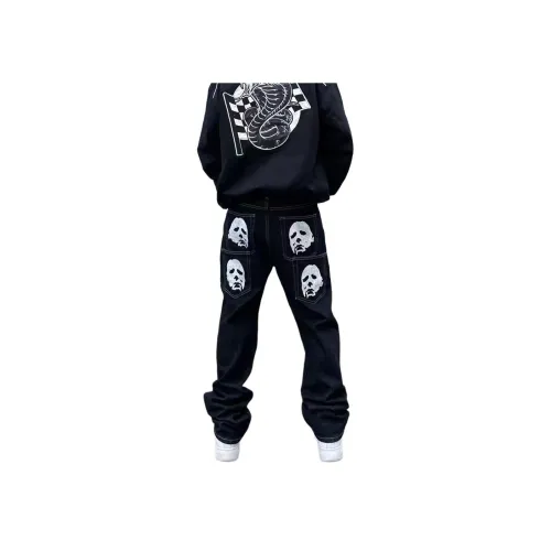 SOCKKEY Черные Унисекс Джинсы