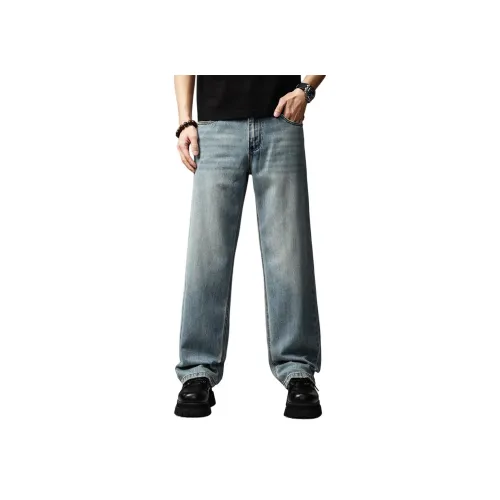 VUAS Светло-синие Унисекс Джинсы