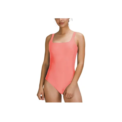 lululemon Waterside Ван-Пис Купальник Женские Крем Малиновый