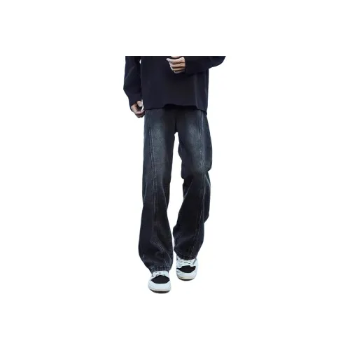 ERICE MADE Черный Серый Высокое качество Мужские Джинсы