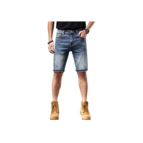 ZENGZHI Летние Джинсовые Шорты Облегающий Прямой крой Унисекс