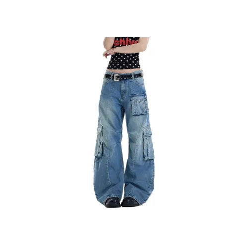 SINKACME Blue Unisex Jeans SINKACME Синий Унисекс Джинсы