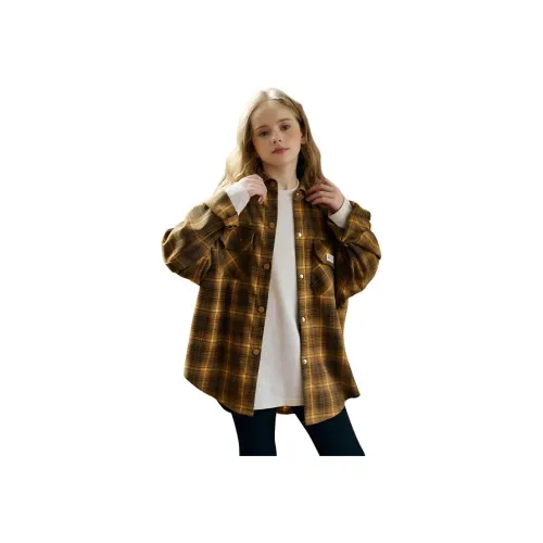 HANSUYI Хаки Kids Повседневные Рубашки