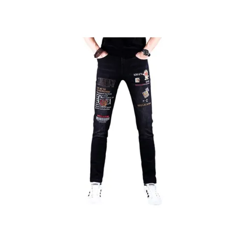 OGQG Черные Мужские Джинсы