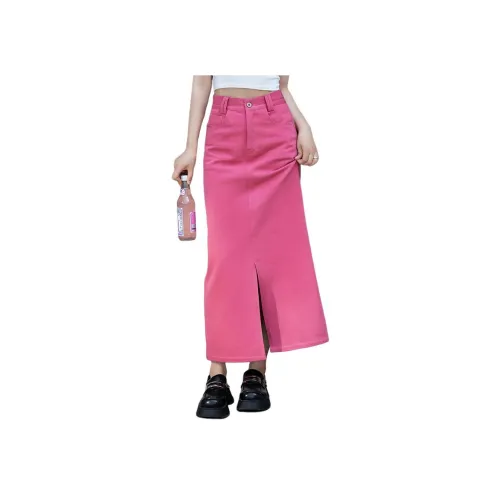 You cow me pants Женские джинсовые длинные юбки
