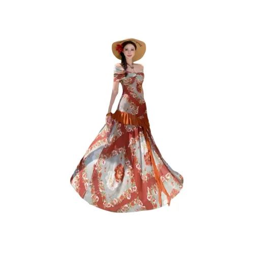 Dippanis Красный Женские Слиплатья