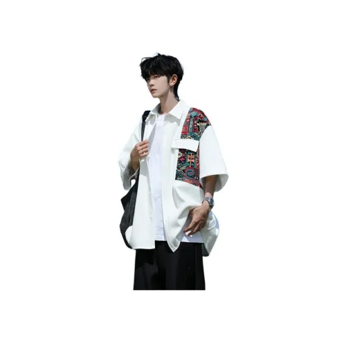 AOPAISHARK Рубашка с половиной рукава унисекс