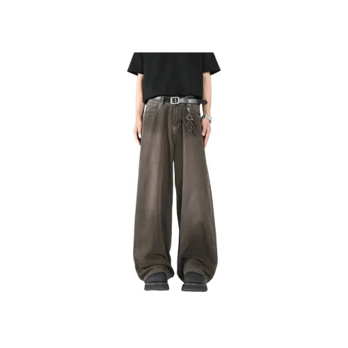 UNDERTIDES Коричневый Унисекс Джинсы