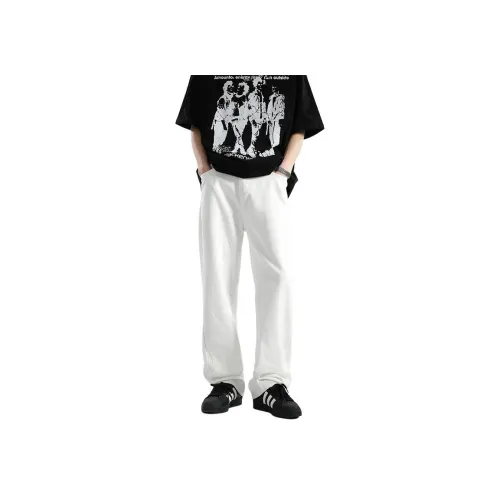 DANJUE Белый Унисекс Джинсы